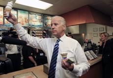 Biden serves Ice Cream
